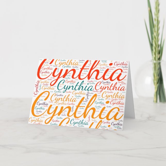 Cynthia Card (Front)