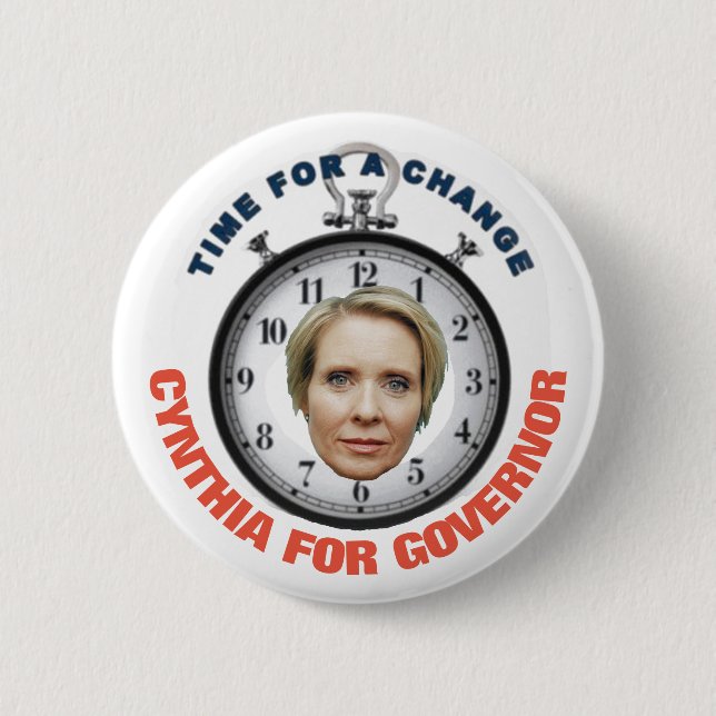 Cynthia Nixon 2018 6 Cm Round Badge (Front)