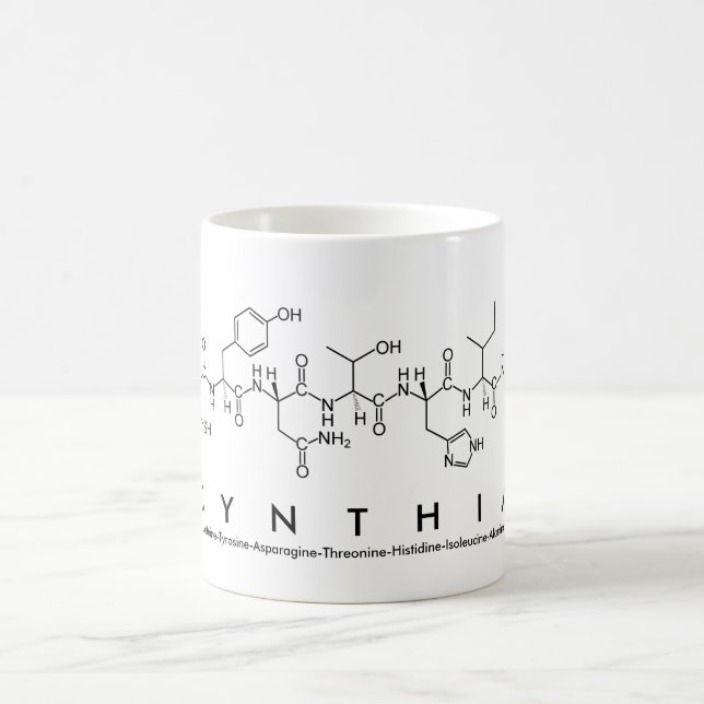 Cynthia peptide name mug (Center)