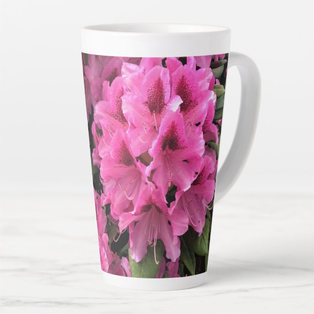 Cynthia Rhododendrons, Oregon Latte Mug (Right Angle)