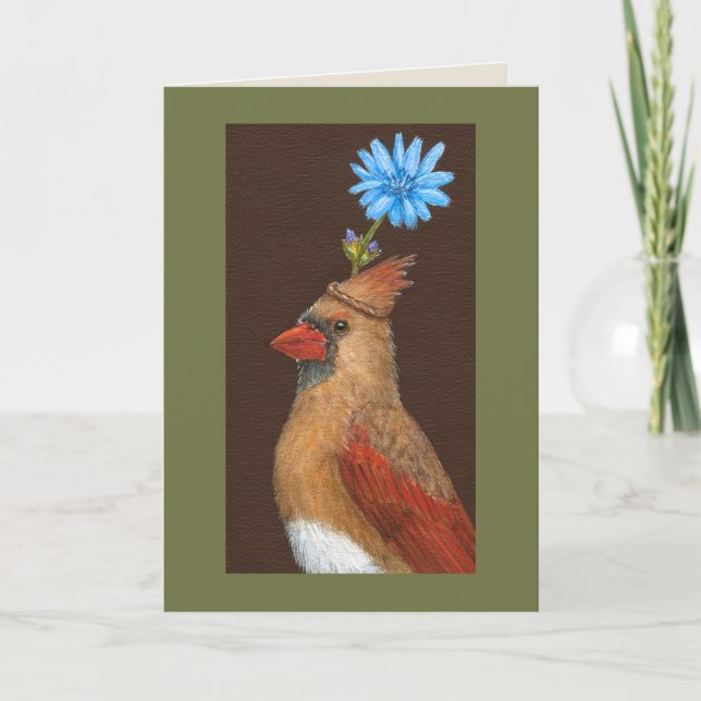 Cynthia the cardinal card (Front)
