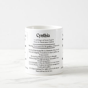 Cynthia, the Origin and the Meaning Coffee Mug