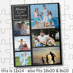 CYO 6 Photo Collage Personalised Modern Family Jigsaw Puzzle