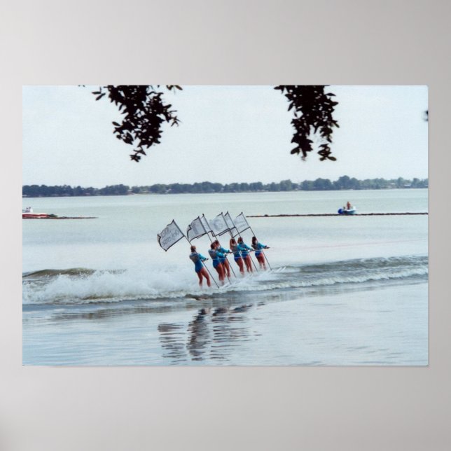 Cypress Gardens Florida Girls Water Ski Team Photo Poster (Front)