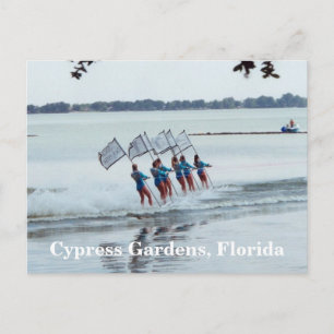 Cypress Gardens Florida Girls WaterSkiing PostCard