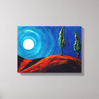 Cypress Moon Canvas Print