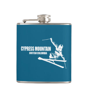Cypress Mountain British Columbia Skier Hip Flask