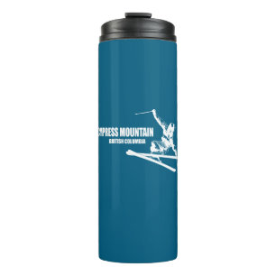 Cypress Mountain British Columbia Skier Thermal Tumbler