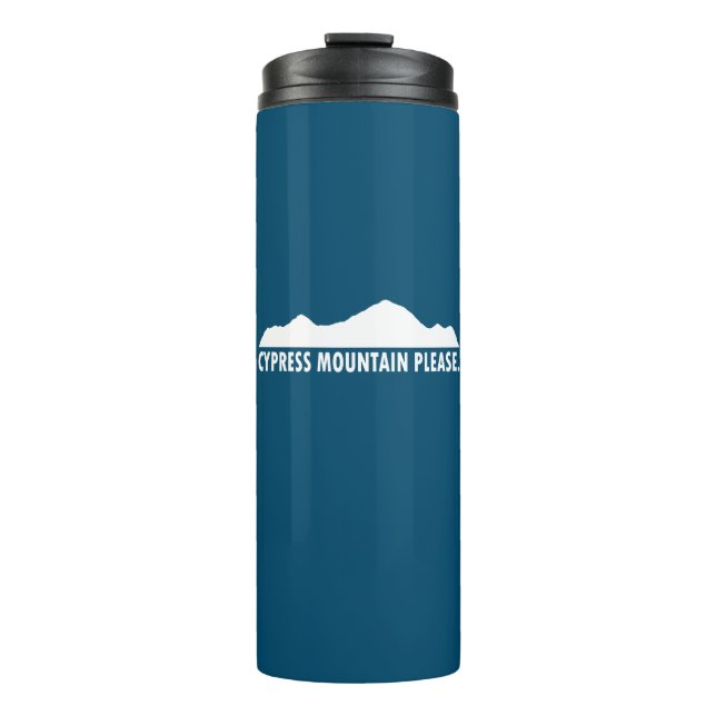 Cypress Mountain Please Thermal Tumbler (Front)