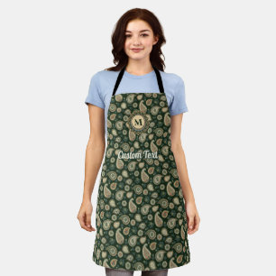 Cypress Paisley Pattern Apron