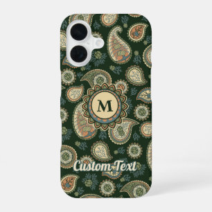 Cypress Paisley Pattern iPhone 16 Case
