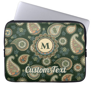 Cypress Paisley Pattern Laptop Sleeve