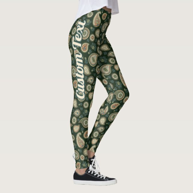 Cypress Paisley Pattern Leggings (Right)