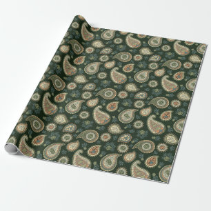 Cypress Paisley Pattern Wrapping Paper