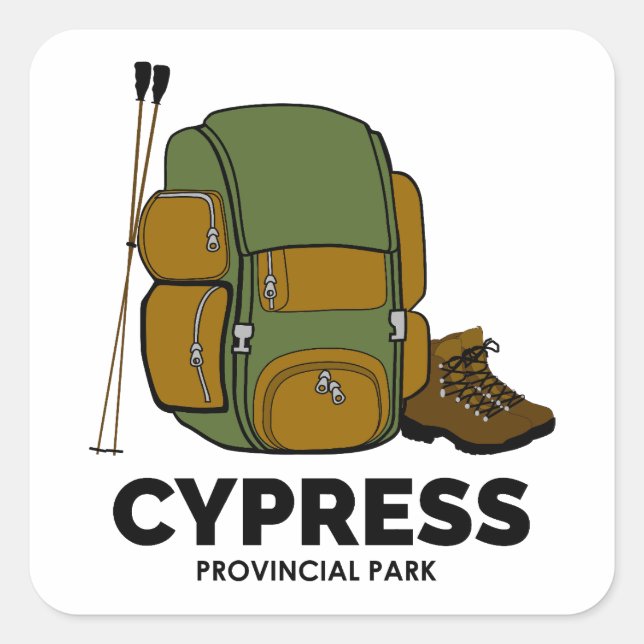 Cypress Provincial Park Backpack Square Sticker (Front)