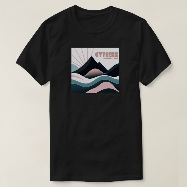 Cypress Provincial Park Coloured Hills T-Shirt (Design Front)