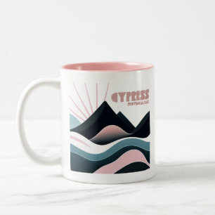 Cypress Provincial Park Coloured Hills Two-Tone Coffee Mug