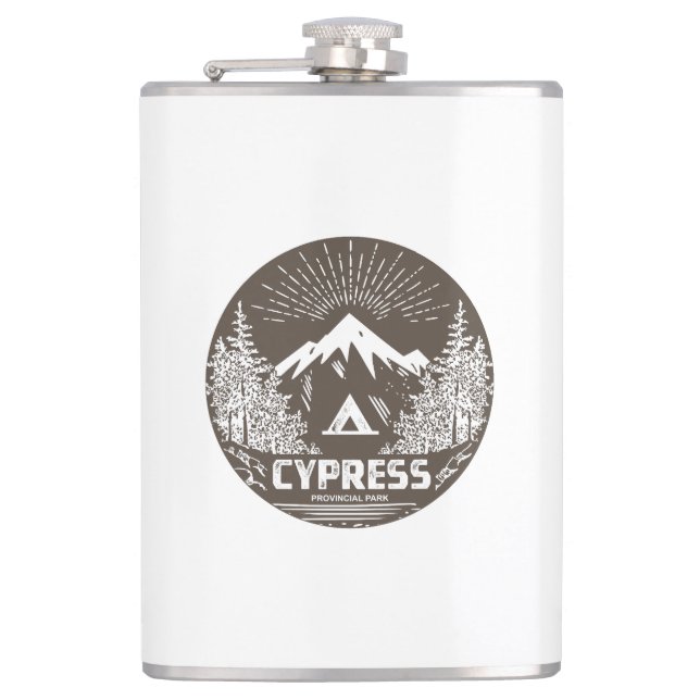 Cypress Provincial Park Hip Flask (Front)