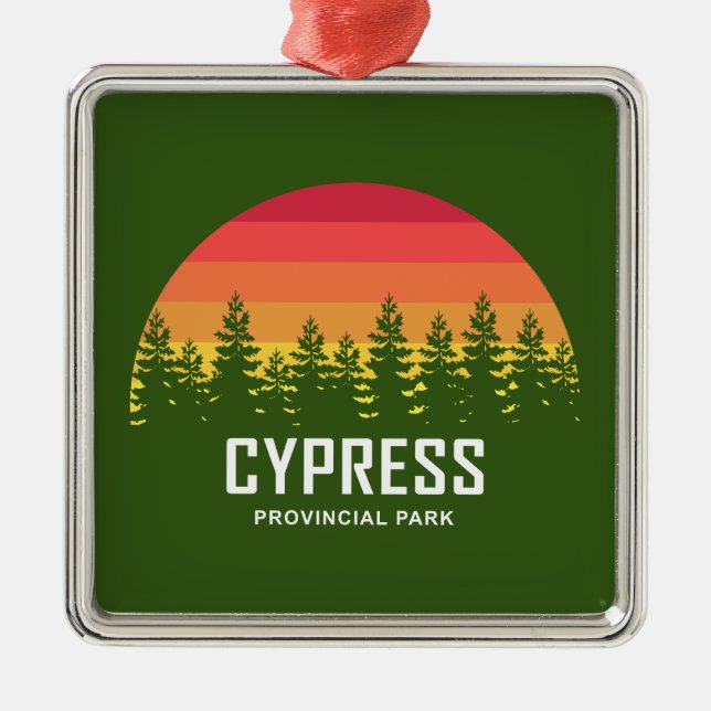 Cypress Provincial Park Metal Tree Decoration (Front)