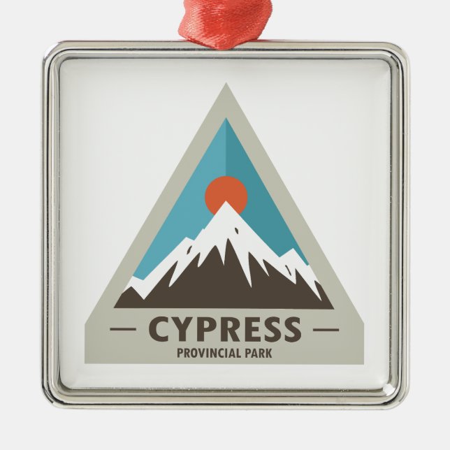 Cypress Provincial Park Metal Tree Decoration (Front)