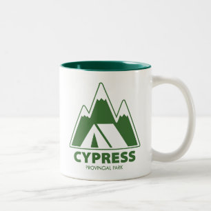 Cypress Provincial Park Mountains Camping Two-Tone Coffee Mug