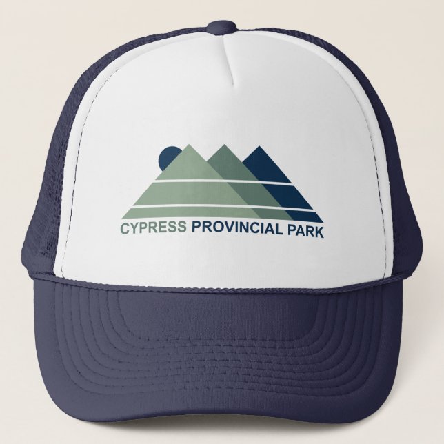 Cypress Provincial Park Mountains Sun Trucker Hat (Front)