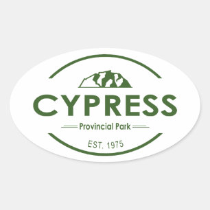 Cypress Provincial Park Oval Sticker