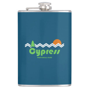Cypress Provincial Park Retro Hip Flask