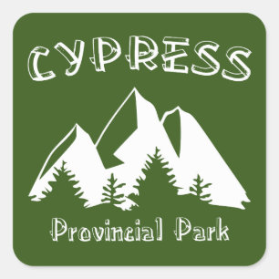 Cypress Provincial Park Square Sticker