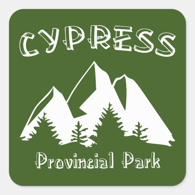 Cypress Provincial Park Square Sticker (Front)