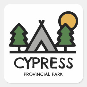 Cypress Provincial Park Square Sticker