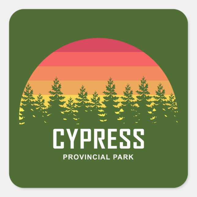Cypress Provincial Park Square Sticker (Front)