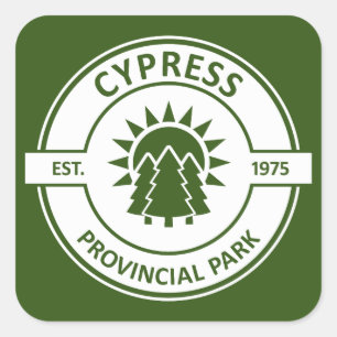 Cypress Provincial Park Sun Trees Square Sticker