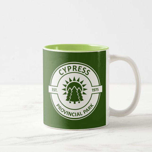 Cypress Provincial Park Sun Trees Two-Tone Coffee Mug (Right)