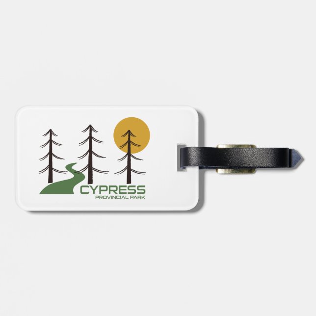 Cypress Provincial Park Trail Luggage Tag (Back Horizontal)