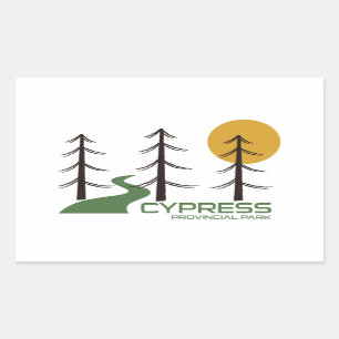 Cypress Provincial Park Trail Rectangular Sticker