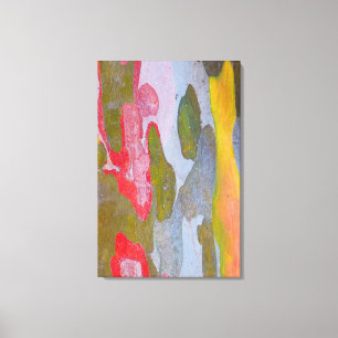 Cypress tree bark patterns, Italy Canvas Print