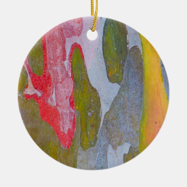 Cypress tree bark patterns, Italy Ceramic Tree Decoration (Front)