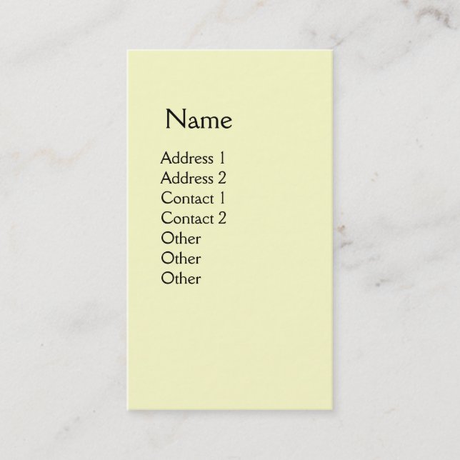 CYPRESS TREES AND MEDITERRANIAN PINE IN TUSCANY BUSINESS CARD (Front)