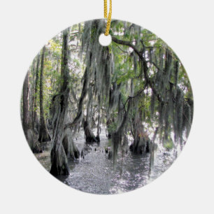 Cypress Trees on Lake Phelps NC Ornament