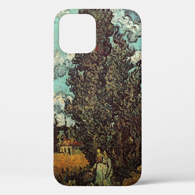 Cypresses and Two Women by Vincent van Gogh Case-Mate iPhone Case (Back)