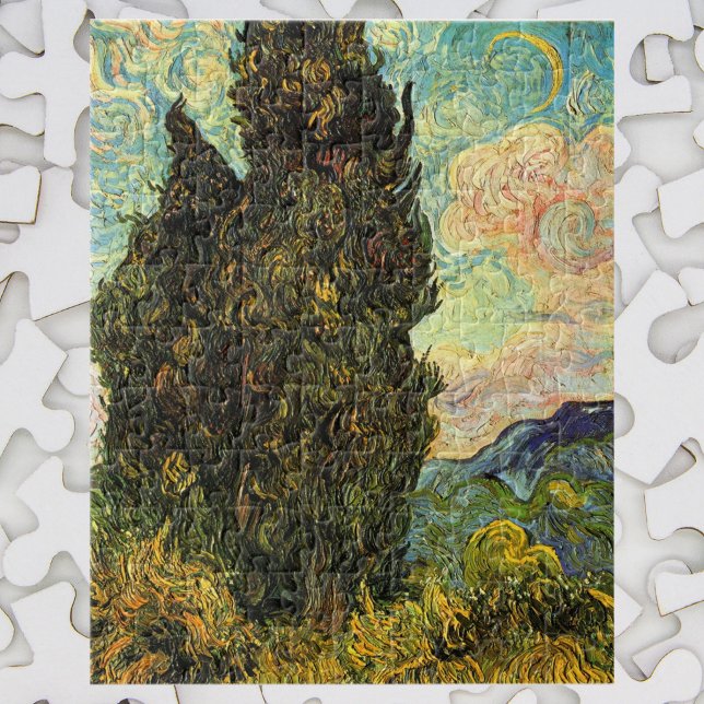 Cypresses by Vincent van Gogh Jigsaw Puzzle (Creator Uploaded)