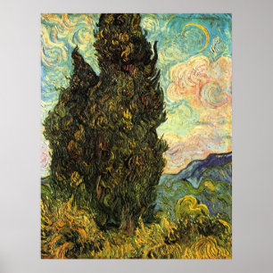 Cypresses by Vincent van Gogh Poster
