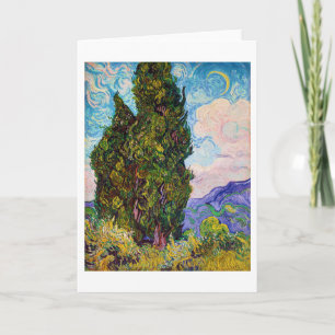 Cypresses, Van Gogh Card