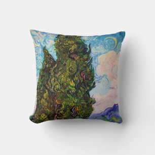 Cypresses, Van Gogh Cushion