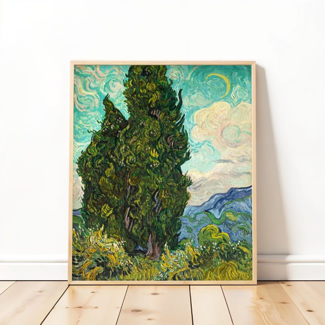 Cypresses, Vincent van Gogh Art Poster (Creator Uploaded)