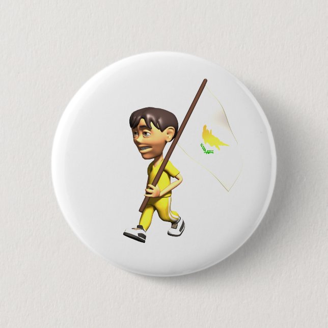Cypriot Boy 6 Cm Round Badge (Front)
