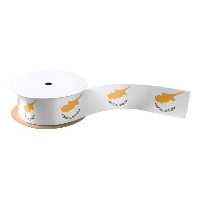 Cypriot flag ribbon satin ribbon (Spool)