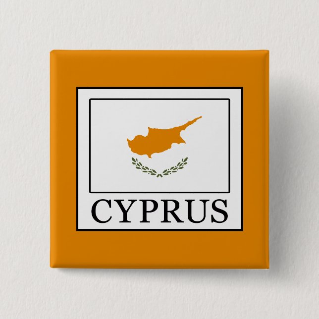 Cyprus 15 Cm Square Badge (Front)