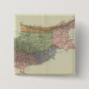 Cyprus 15 Cm Square Badge